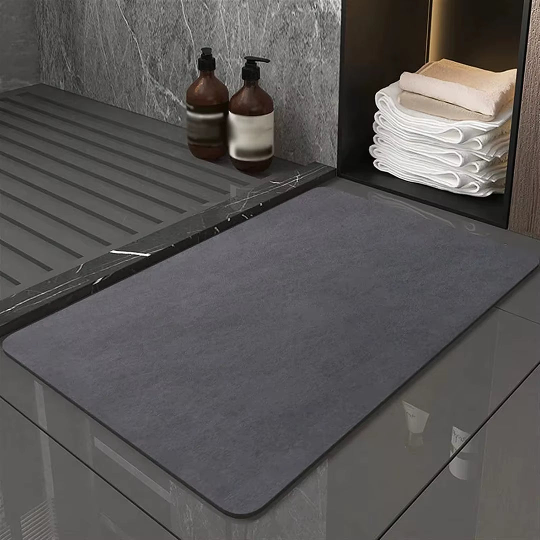 Non-Slip Bathroom Mat Soft Diatomite Mat Super Absorbent Bath Mat Quick Drying House Entrance Mat Kitchen Shower Rug Baño