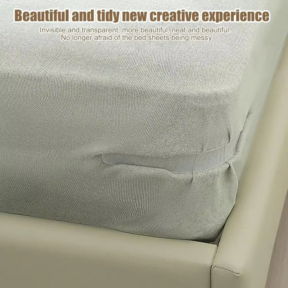 4Pcs Heavy Duty Bedsheet Corner Tightener Clips High-Quality Materials Durable and Reliable Bed Sheet Grippers for Protectors