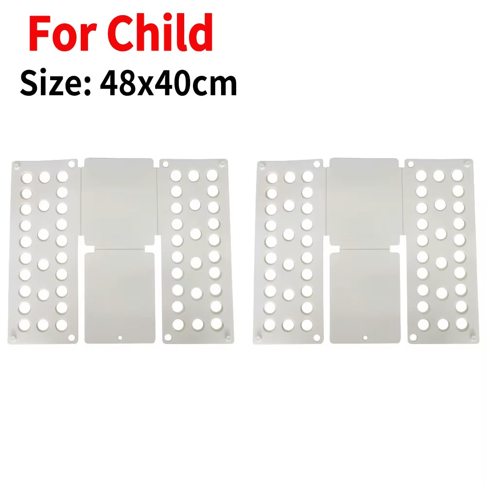 Clothes Folding Board Child Clothing Folder Bender Plastic Practical Detacha Children Lazy T-Shirt Folder Laundry Time-Saving