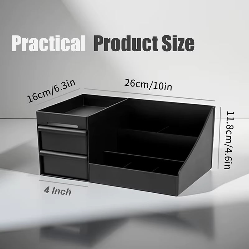 1Pc Cosmetic Storage Box with Drawers Cologne Organizer Holder for Dresser Perfume Stand Bathroom Countertop Organizer